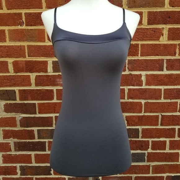 gray satin camisole